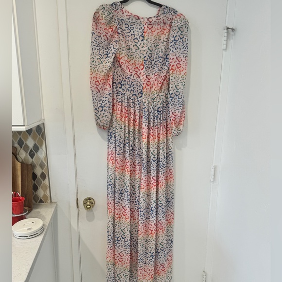 EUC rainbow leopard print maxi - Picture 5 of 6